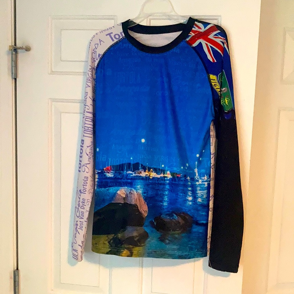 British Virgin Islands long sleeve athletic shirt